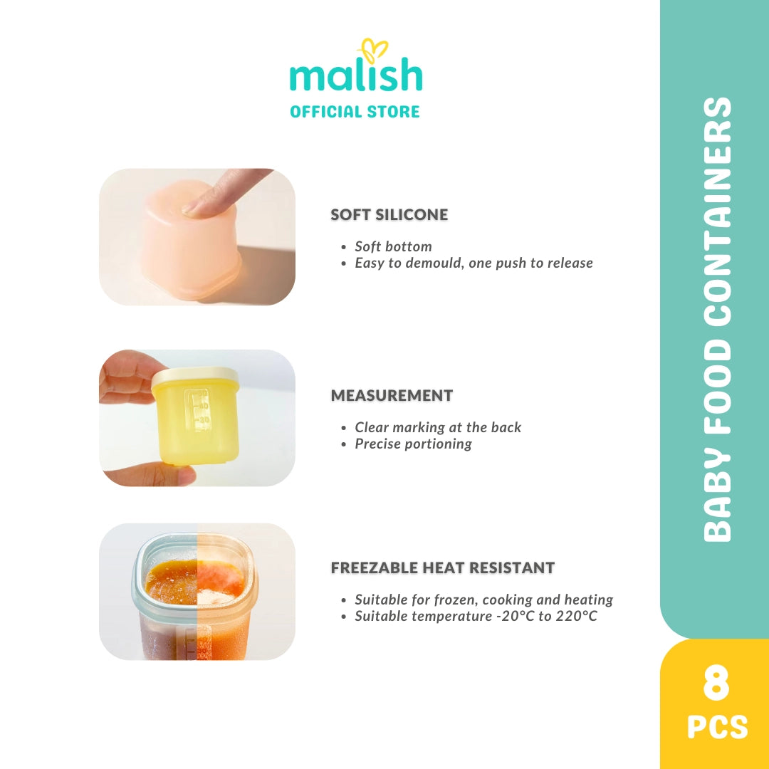Malish Baby Food Container (8 pcs)