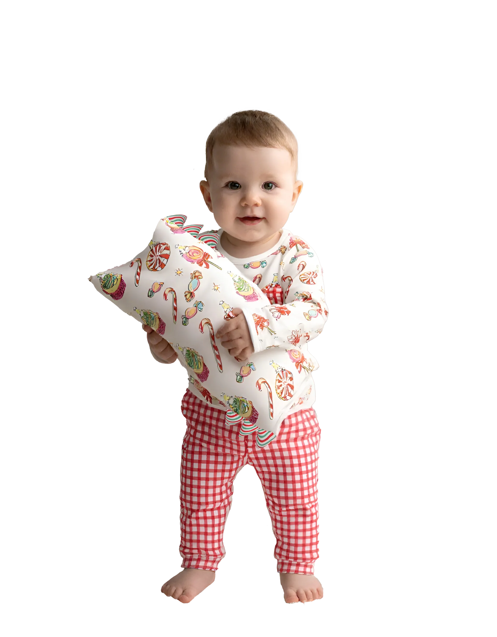 Bed-Time Buddy™ Christmas 3 White with Stripe tag