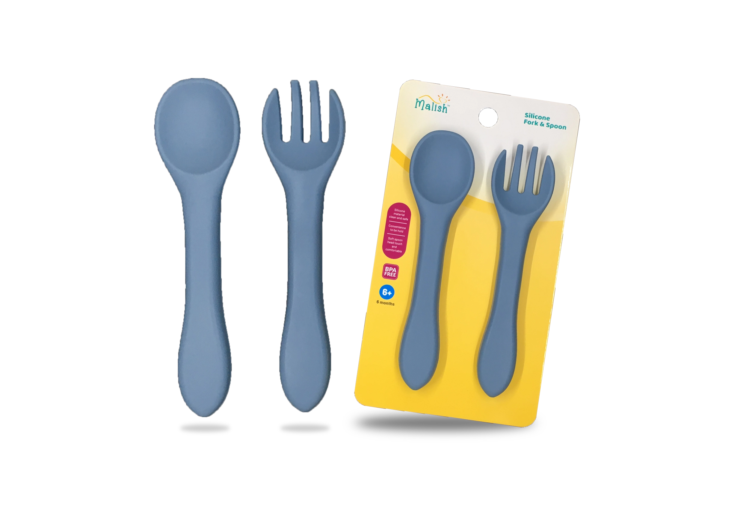 Malish Silicone Spoon and Fork