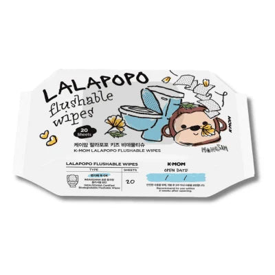 Lalapopo Organic Wet Flushable Wipes