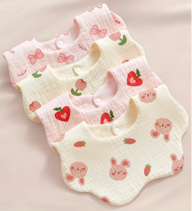Set of Four Bibs
