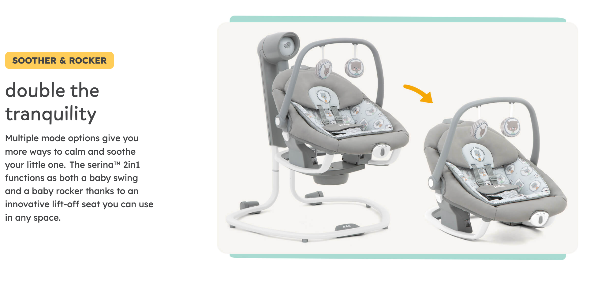 Joie Serina Swivel 2-in-1