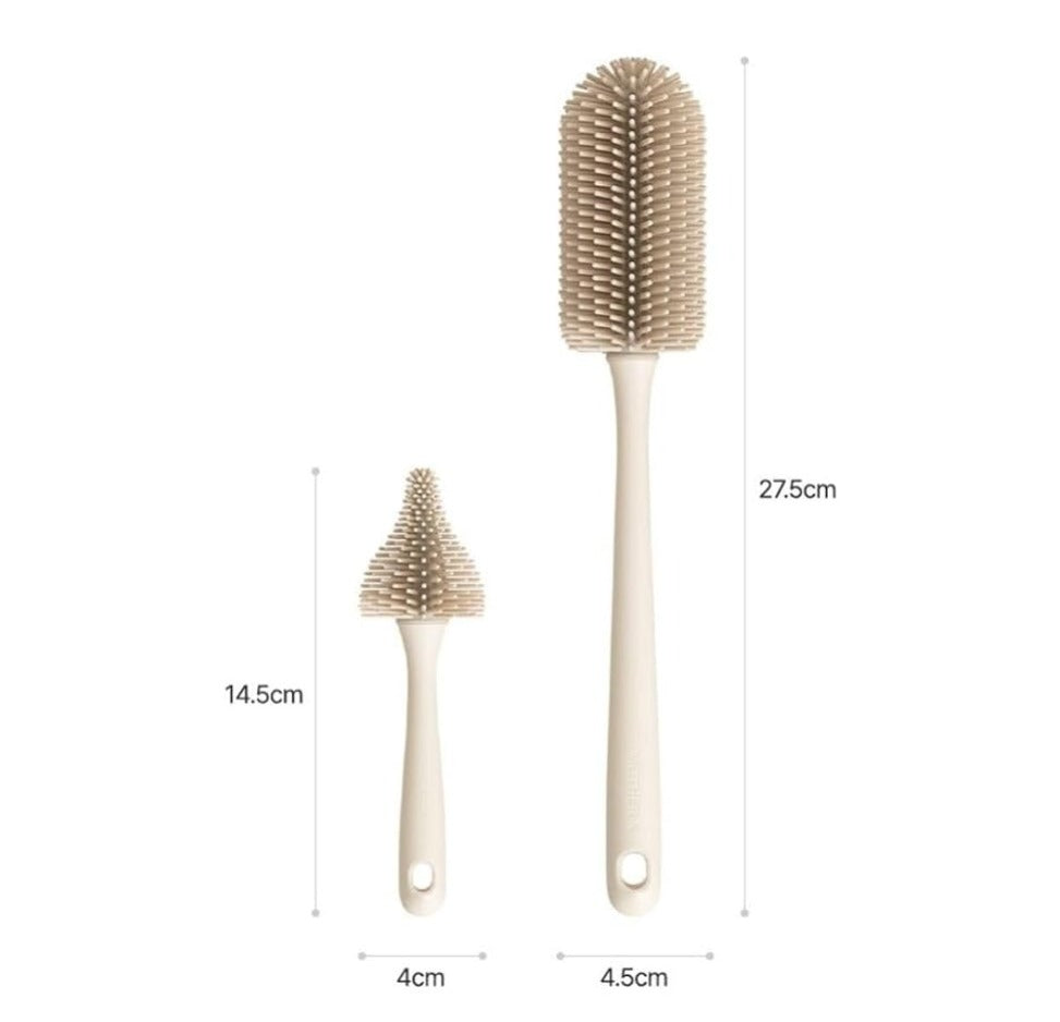 Silicone Bottle & Nipple Brush Set
