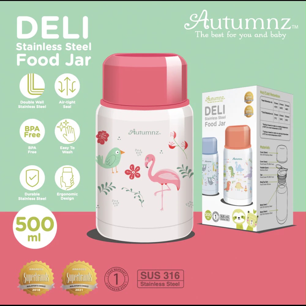 Autumnz Food Jar (500ml)