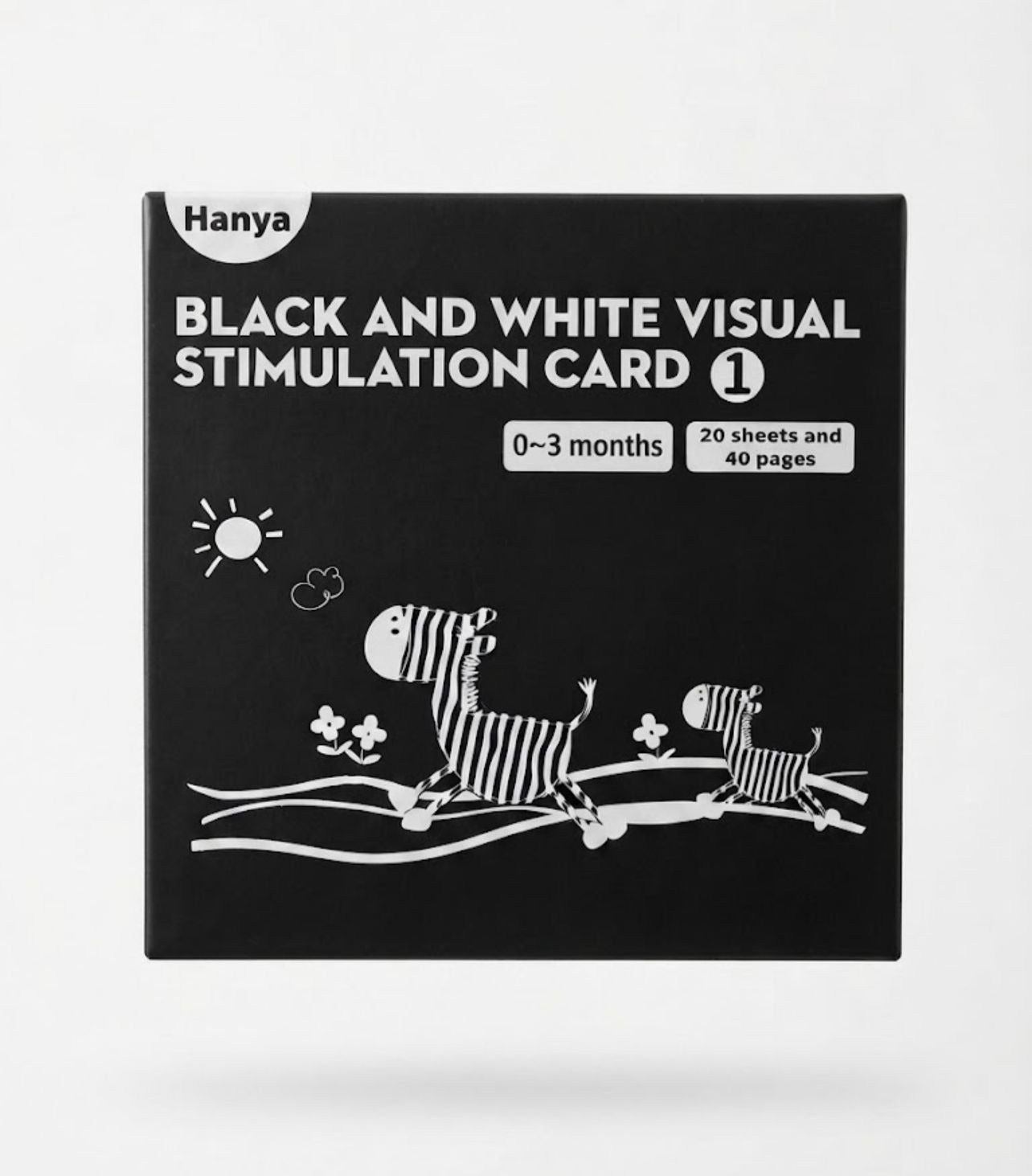 Hanya Black And White Visual Stimulation Card (0-3 Months)