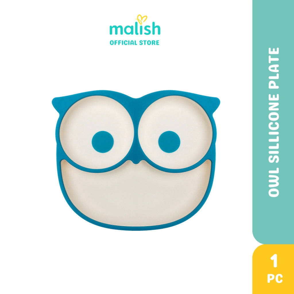 Malish Owl Silicone Baby Plate