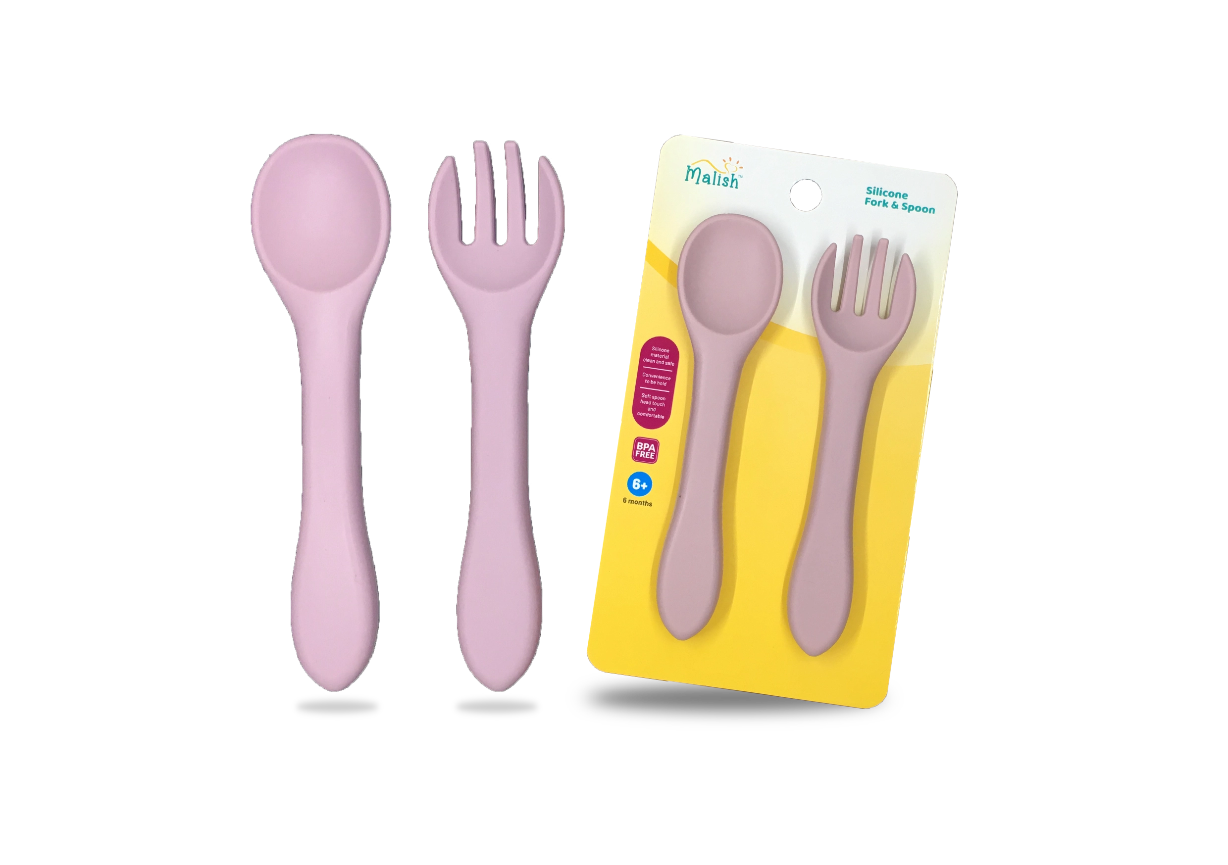 Malish Silicone Spoon and Fork