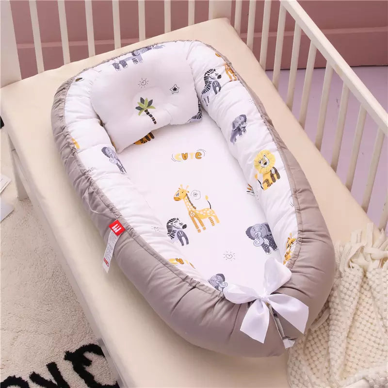 Baby Lounger Nest Bed, Comfortable & Cosy, 100% Cotton