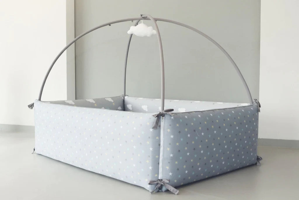 Rainy Cloud - Microfibre Bumper Bed (L SIZE, BED ONLY)