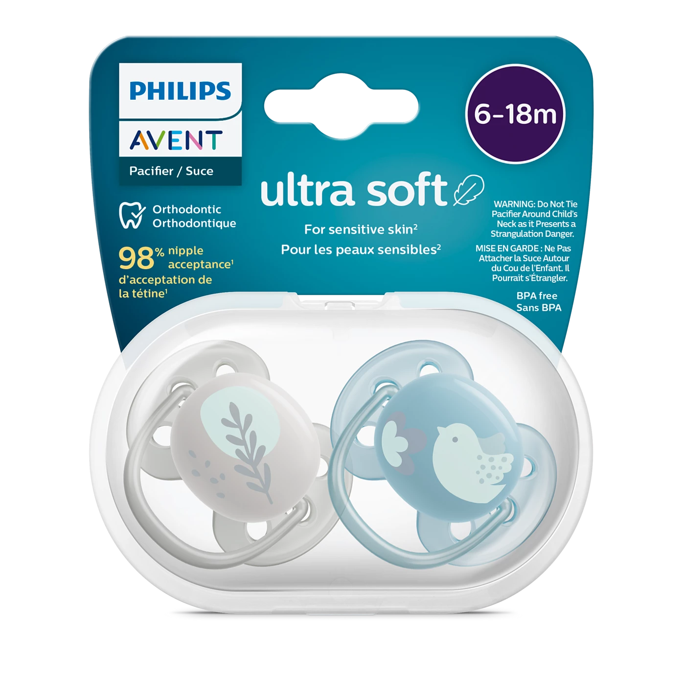 Ultra Soft Pacifier 6-18M