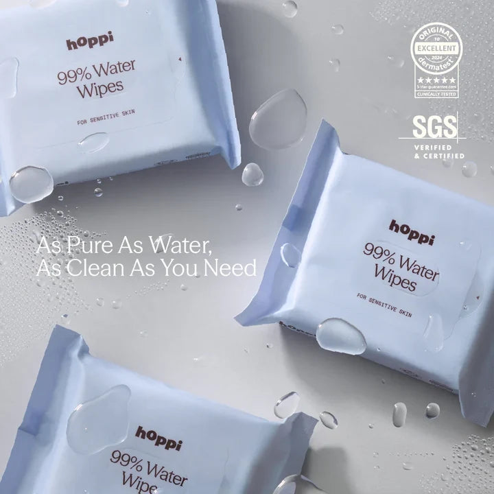 Hoppi 99% Water Wipes (80 sheets x3)