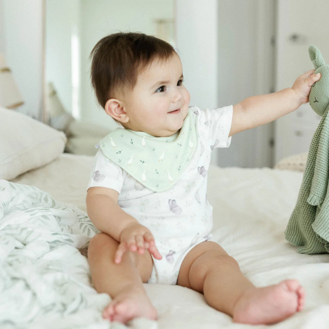 2 Pack Organic Bandana Bib - Goosy Gander