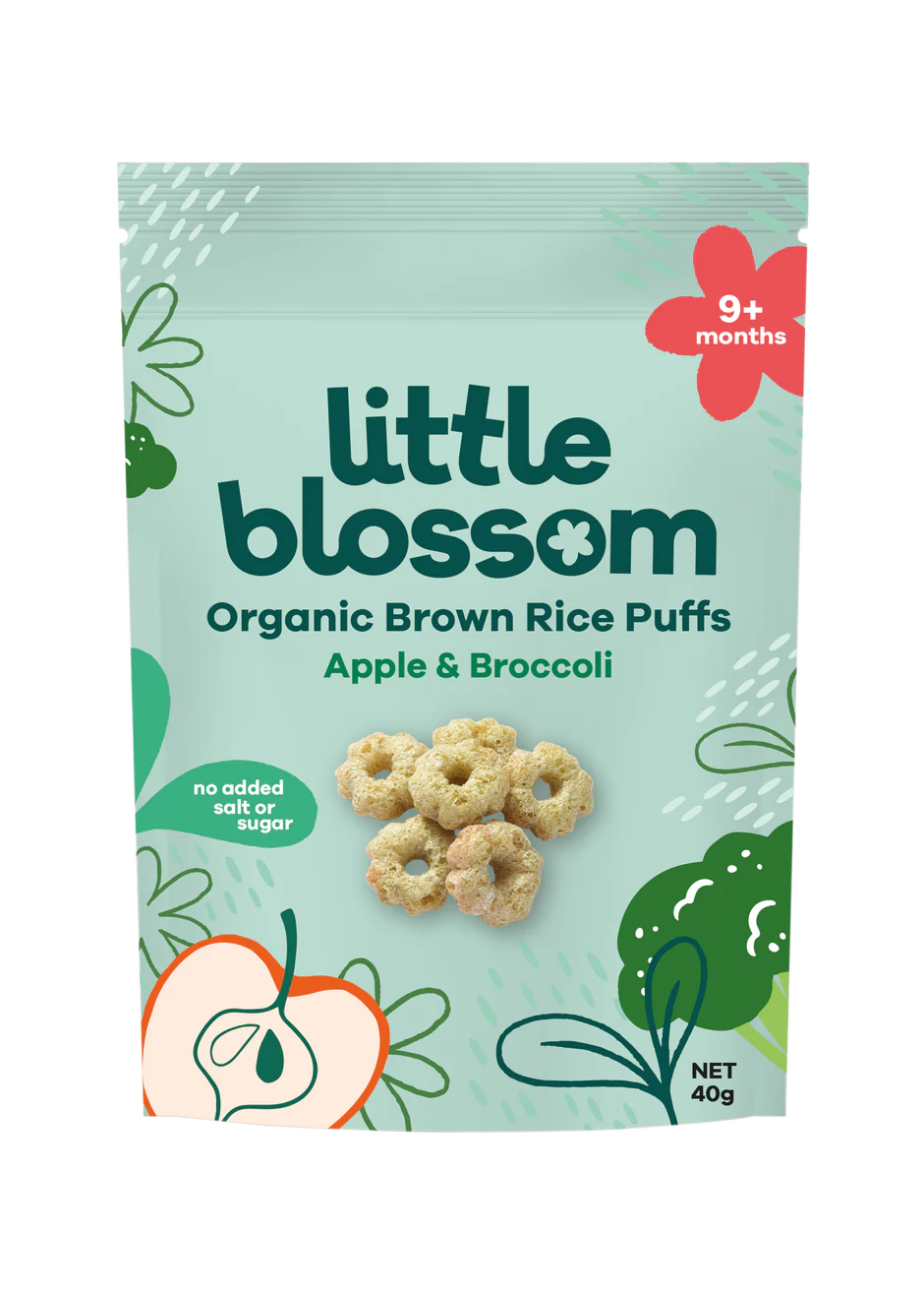 Organic Brown Rice Puffs - Apple Broccoli