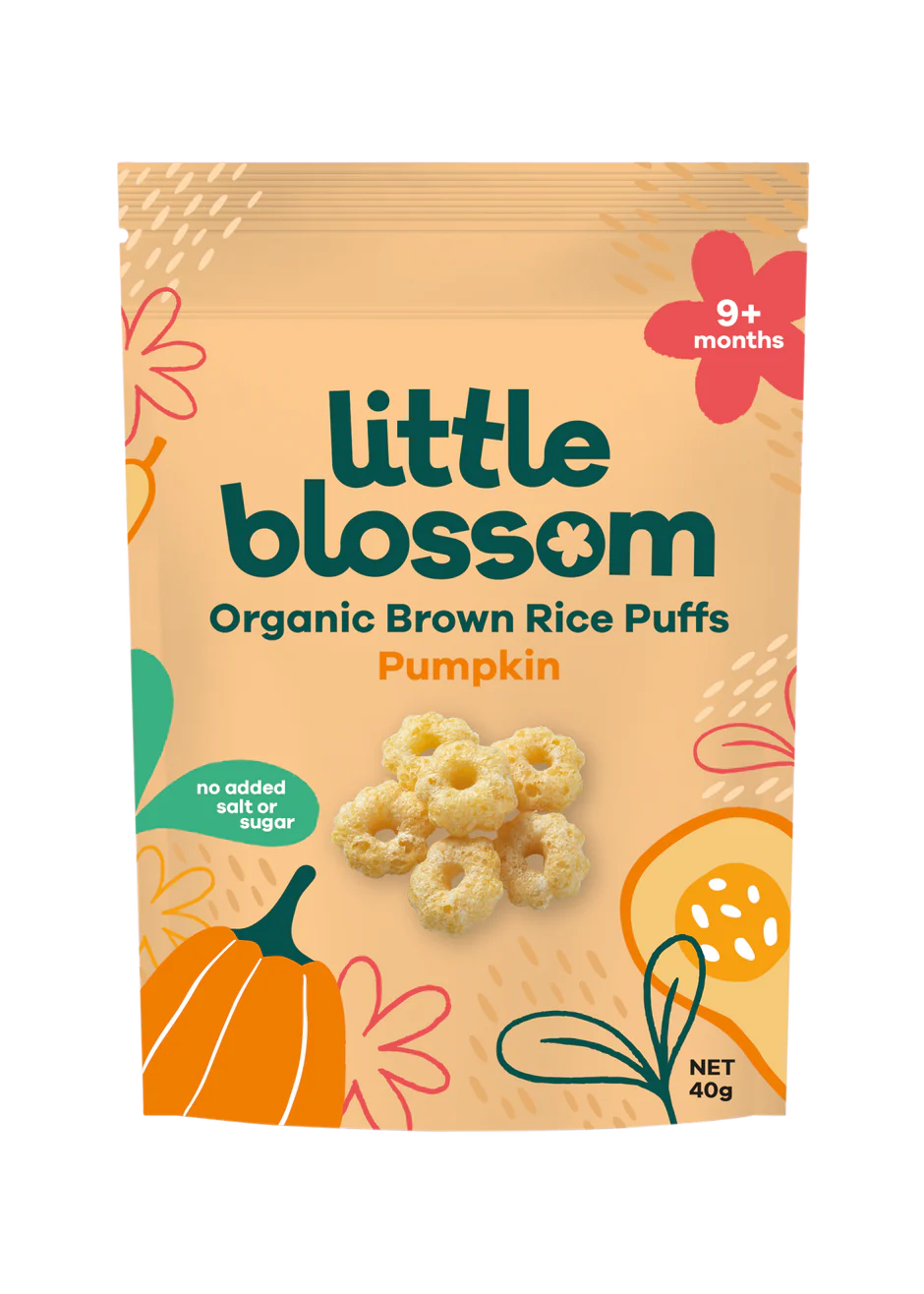 Organic Brown Rice Puffs - Pumpkin