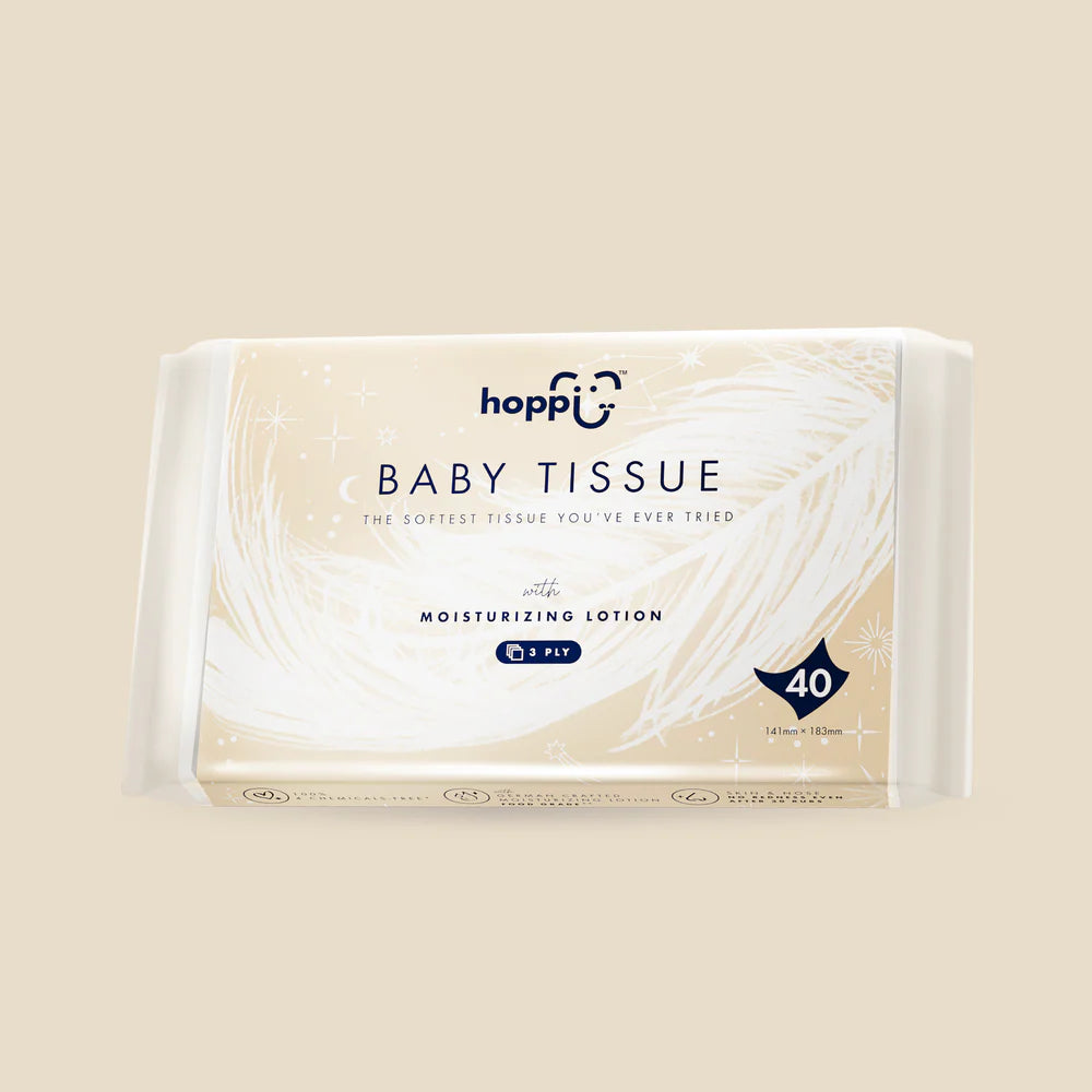 Hoppi RoyalDream Baby Tissue (40 Wipes x 10 Packs)