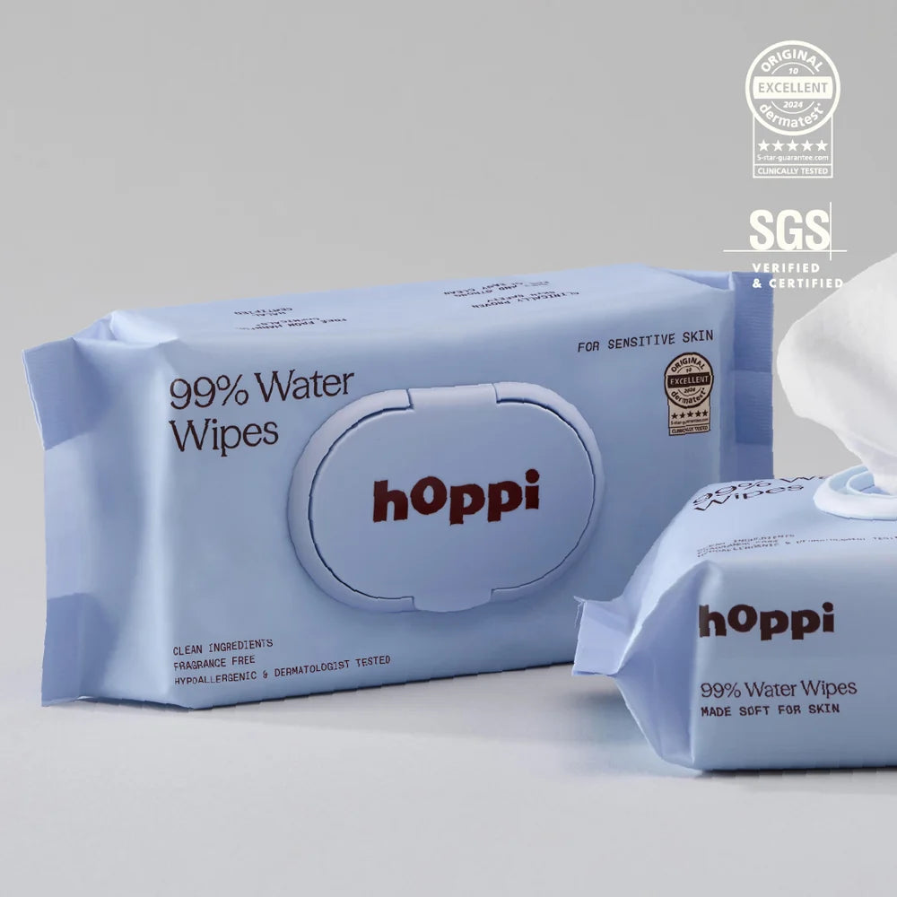 Hoppi 99% Water Wipes (20 sheets x5)