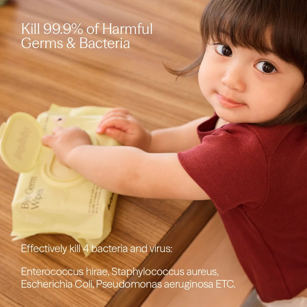Hoppi Bye-Germs Wipes (80 sheets x3)