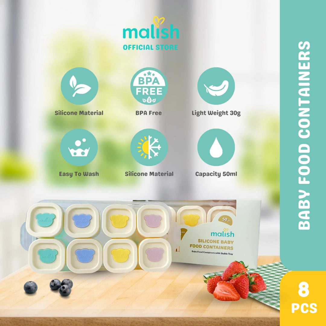 Malish Baby Food Container (8 pcs)