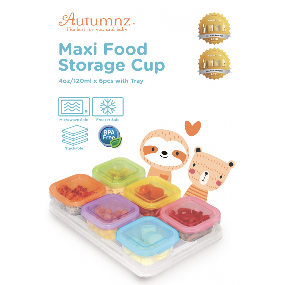 Autumnz Maxi Food Storage Cup (4oz x 6pcs)