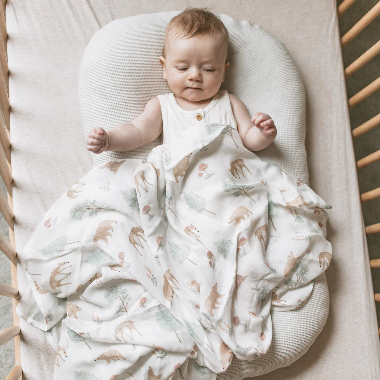 Forest Animal - Organic Bamboo Swaddle