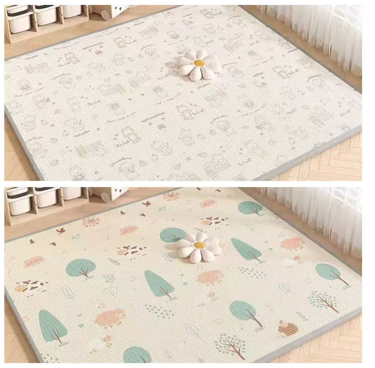 Double Sided Play Mat - Spring Season