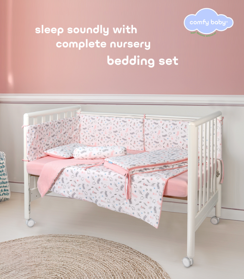 Comfy Living 6 Pieces Crib Bed Set