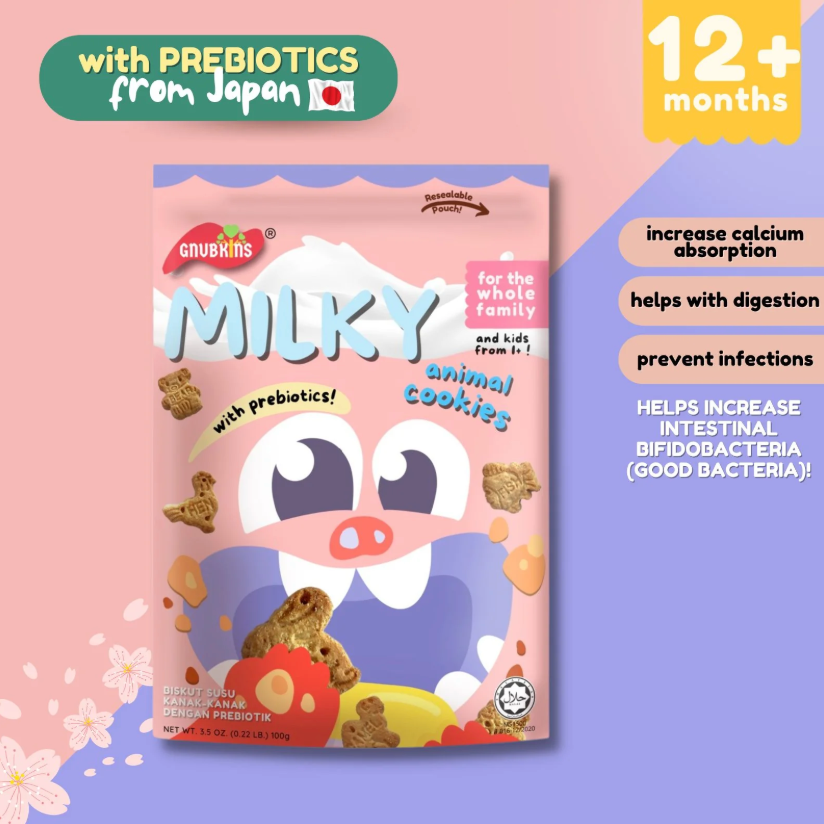 Milky Animal Prebiotic Kids Cookies 100g