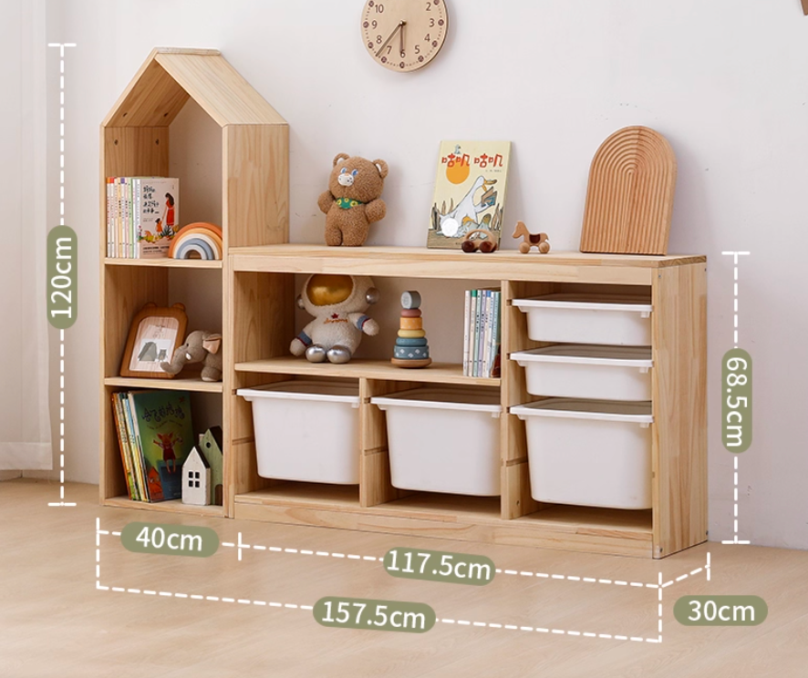 Lumi Wooden Toy Storage