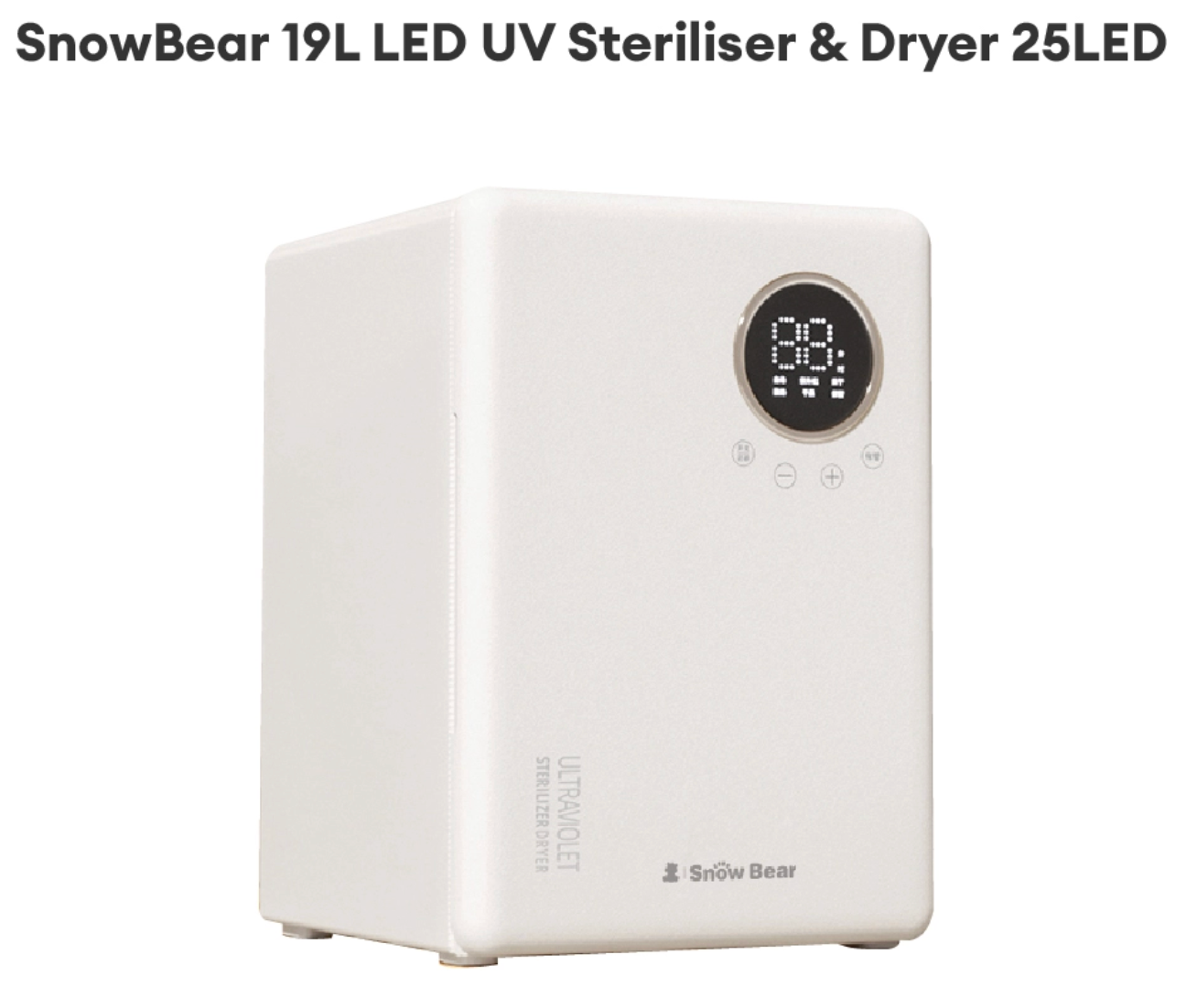 Snow Bear 19L LED UV Steriliser & Dryer 25LED