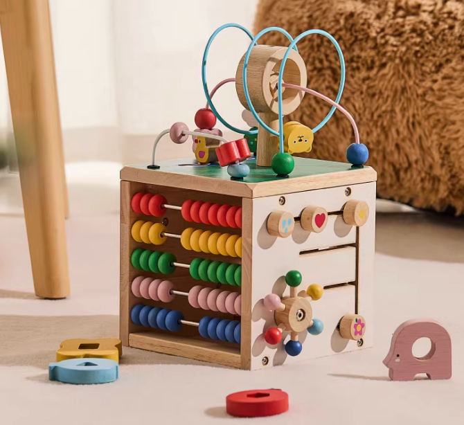 Premium Wooden Montessori Cube
