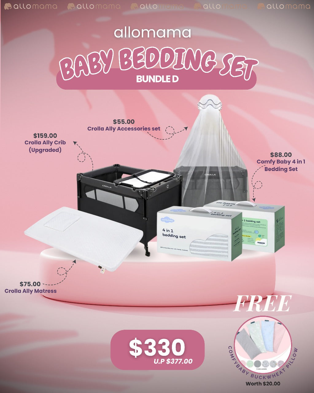 Baby Bedding Set - Bundle D