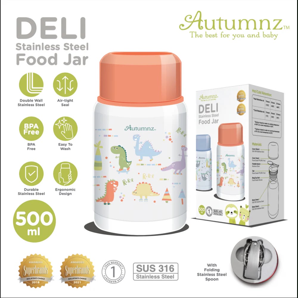 Autumnz Food Jar (500ml)