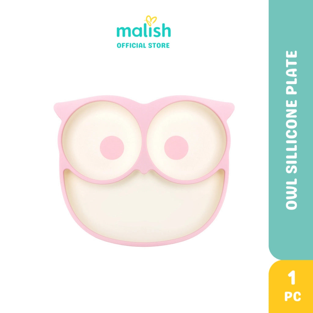 Malish Owl Silicone Baby Plate