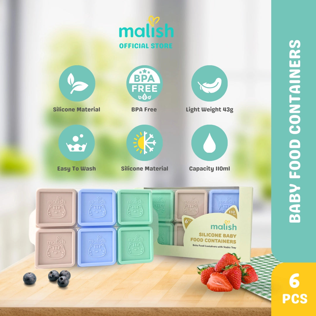 Malish Baby Food Container (6 pcs)