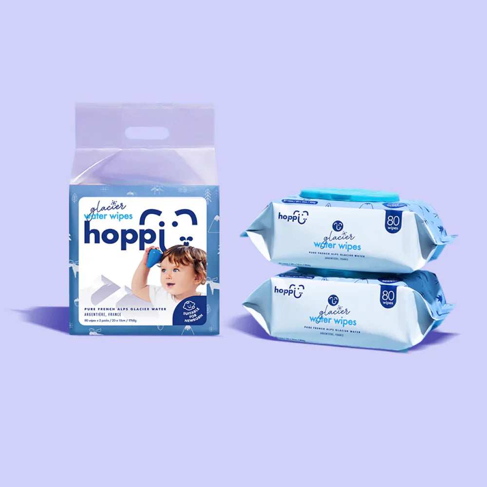 Glacier Water Wipes 80 wipes x2