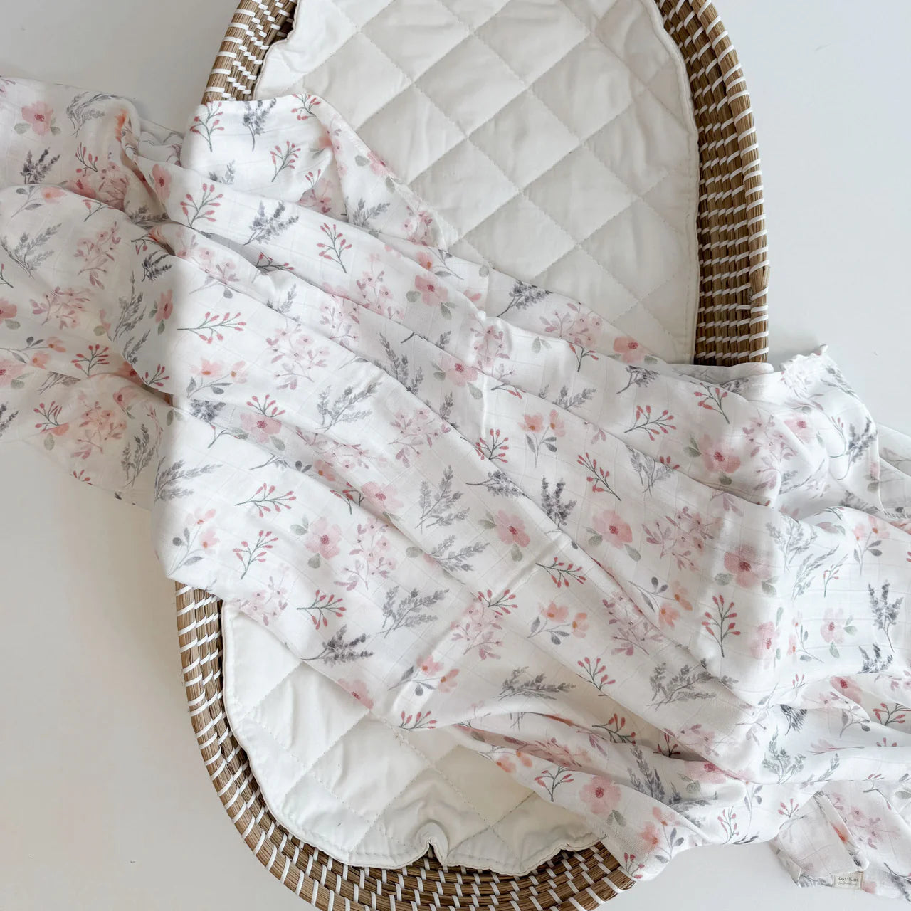 Gentle Blossoms - Organic Bamboo Swaddle