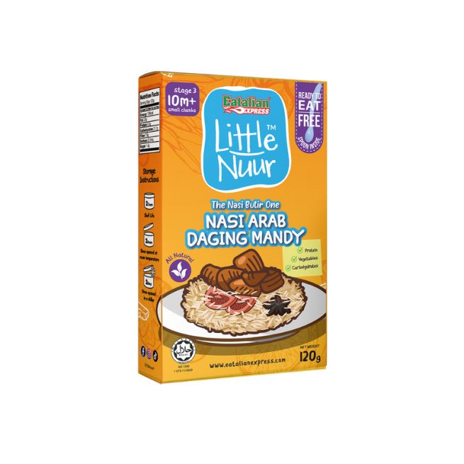 Little Nuur Ready To Eat – Nasi Arab Daging Mandy (10m+)