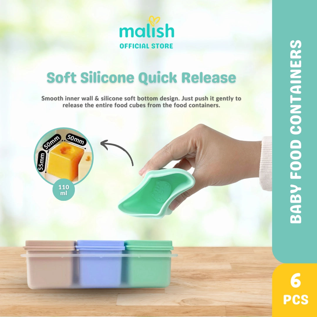 Malish Baby Food Container (6 pcs)