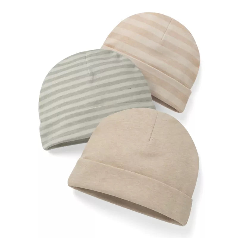 3 Organic Cotton Newborn Beanie