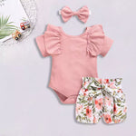 Two-Piece Cute Outfit With Bow Headband