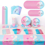 Gender Reveal Baby Shower Party Tablewares Set