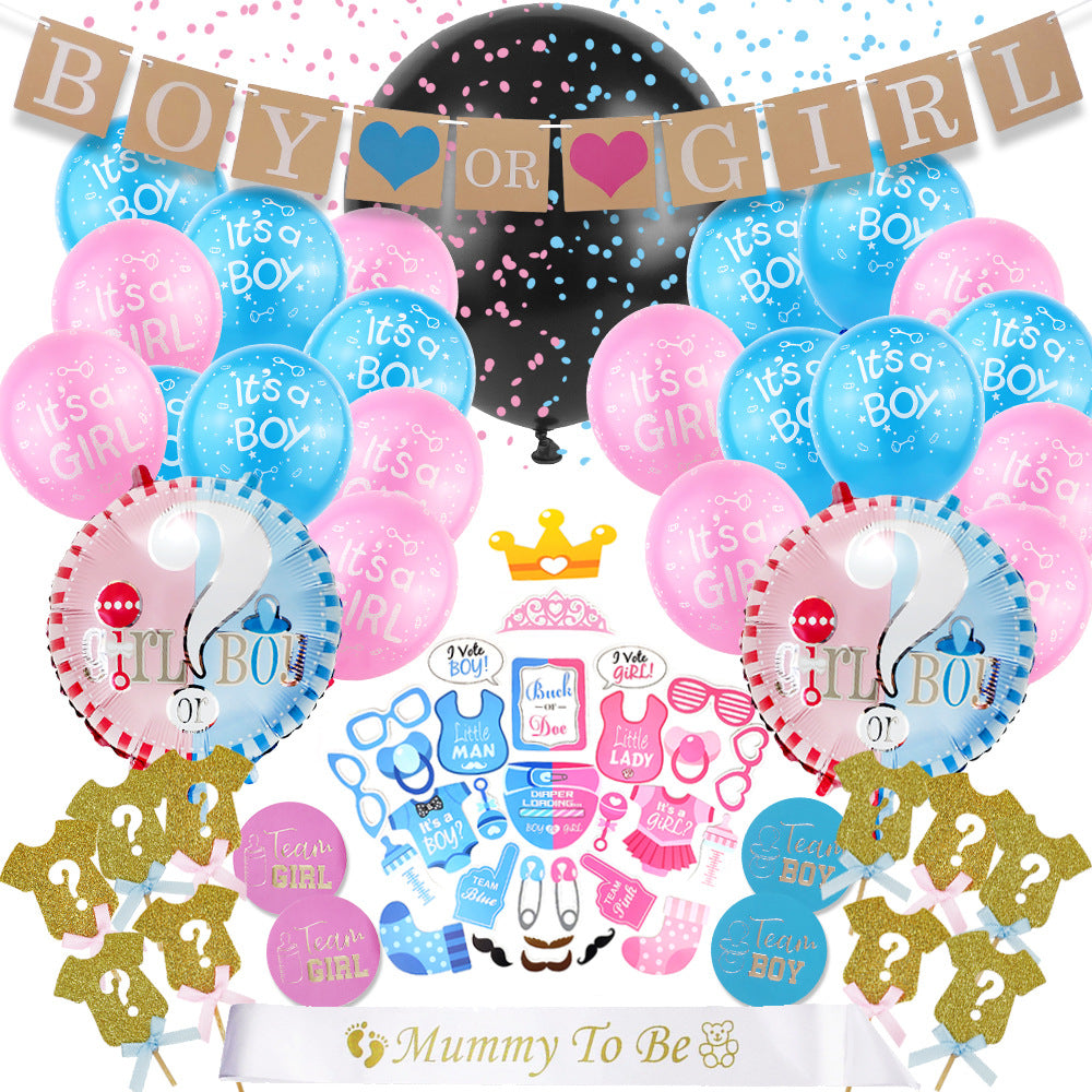 Boy or Girl Gender Reveal Full Party Set