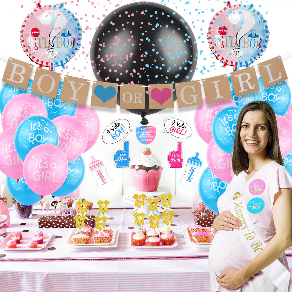 Boy or Girl Gender Reveal Full Party Set