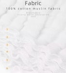 4 Organic 6-Layers Muslin Burp Cloth