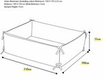 Unicorn - Microfibre Bumper Bed (L SIZE, BED ONLY)