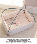 Shy Rabbit - Microfibre Bumper Bed (L SIZE, BED ONLY)