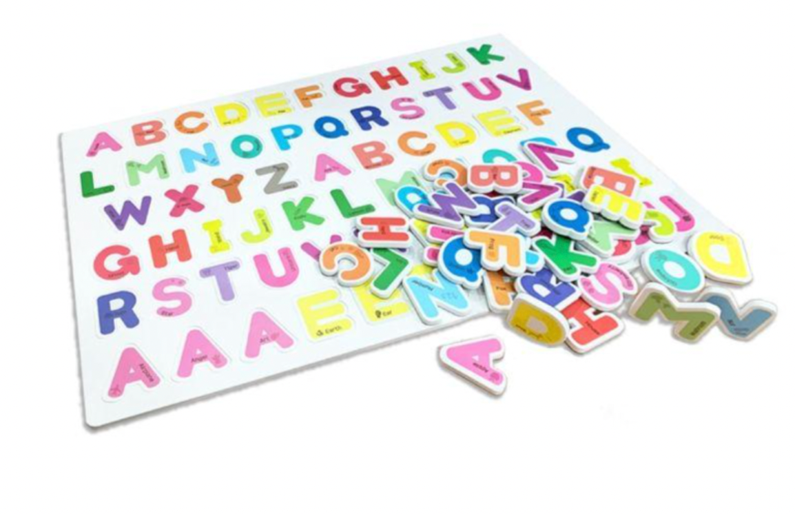 Rainbow Pastel Alphabet 66 Magnets