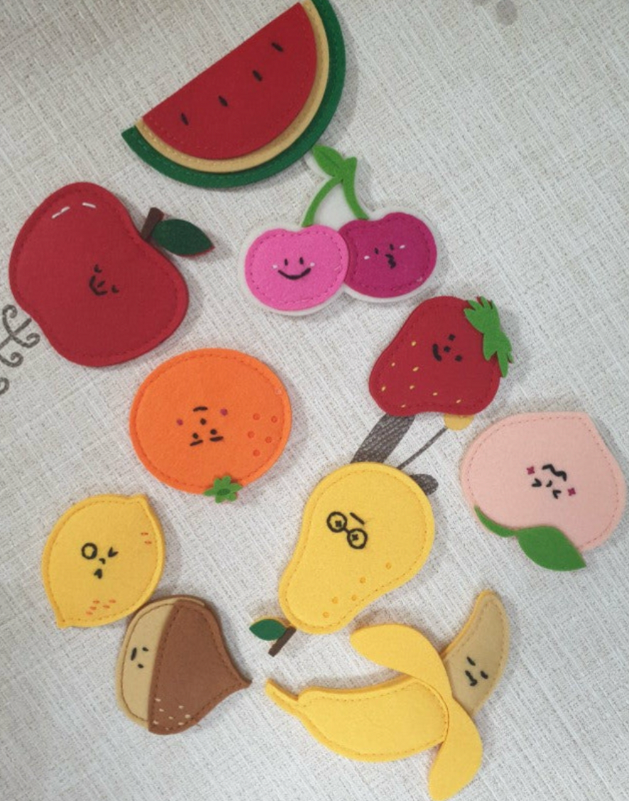 Felt Magnet - Fruits