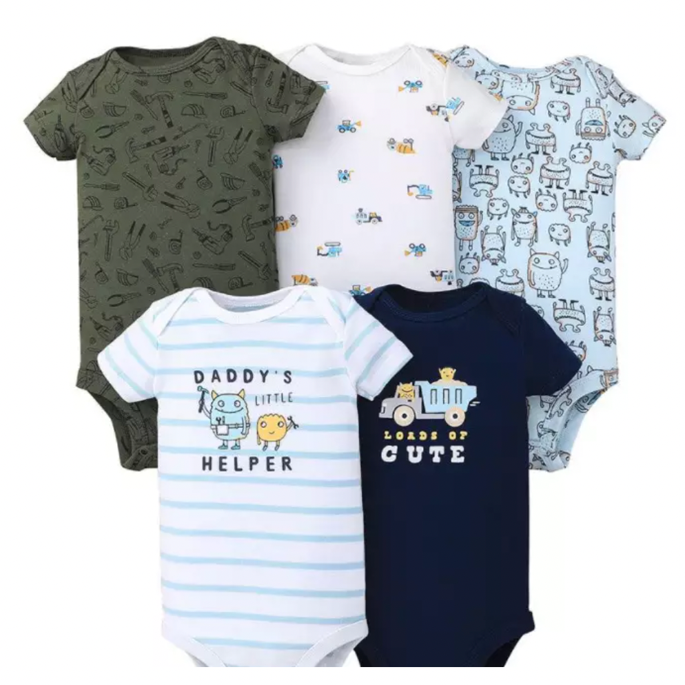 5 pcs Baby Romper- Daddy's Little Helper