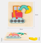 3D Montessori Puzzles (5 pcs- Assorted)